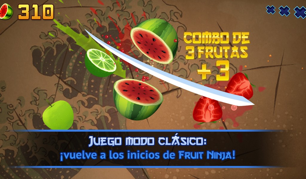 Fruit Ninja Classic Apk Mod Hackeado imagen 1