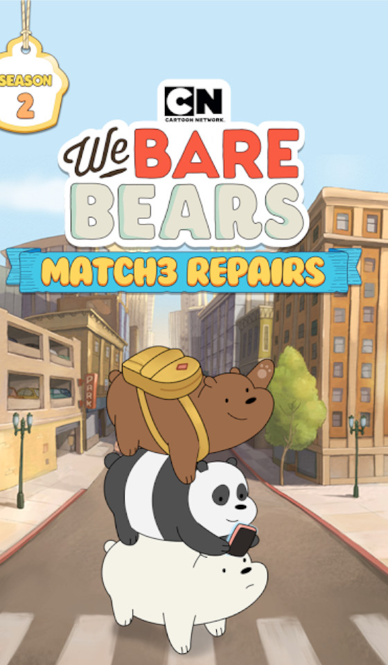 We Bare Bears Match3 Repairs screenshot 1
